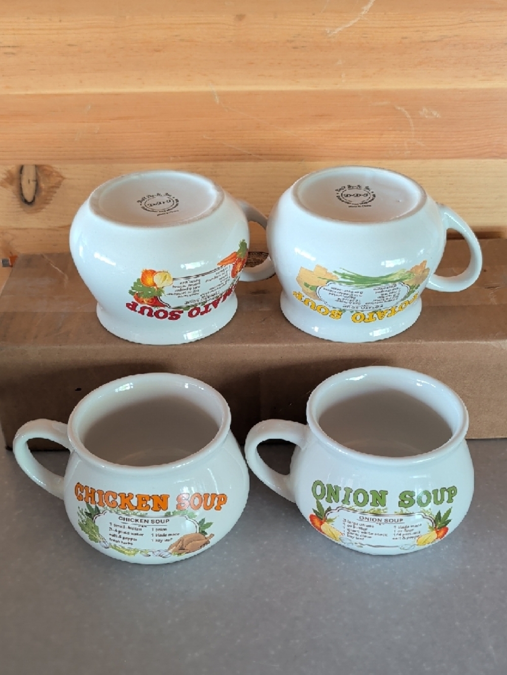 VTG. 4 piece Dat'l Do-It, Inc. Soup Mugs - Picture 13 of 14